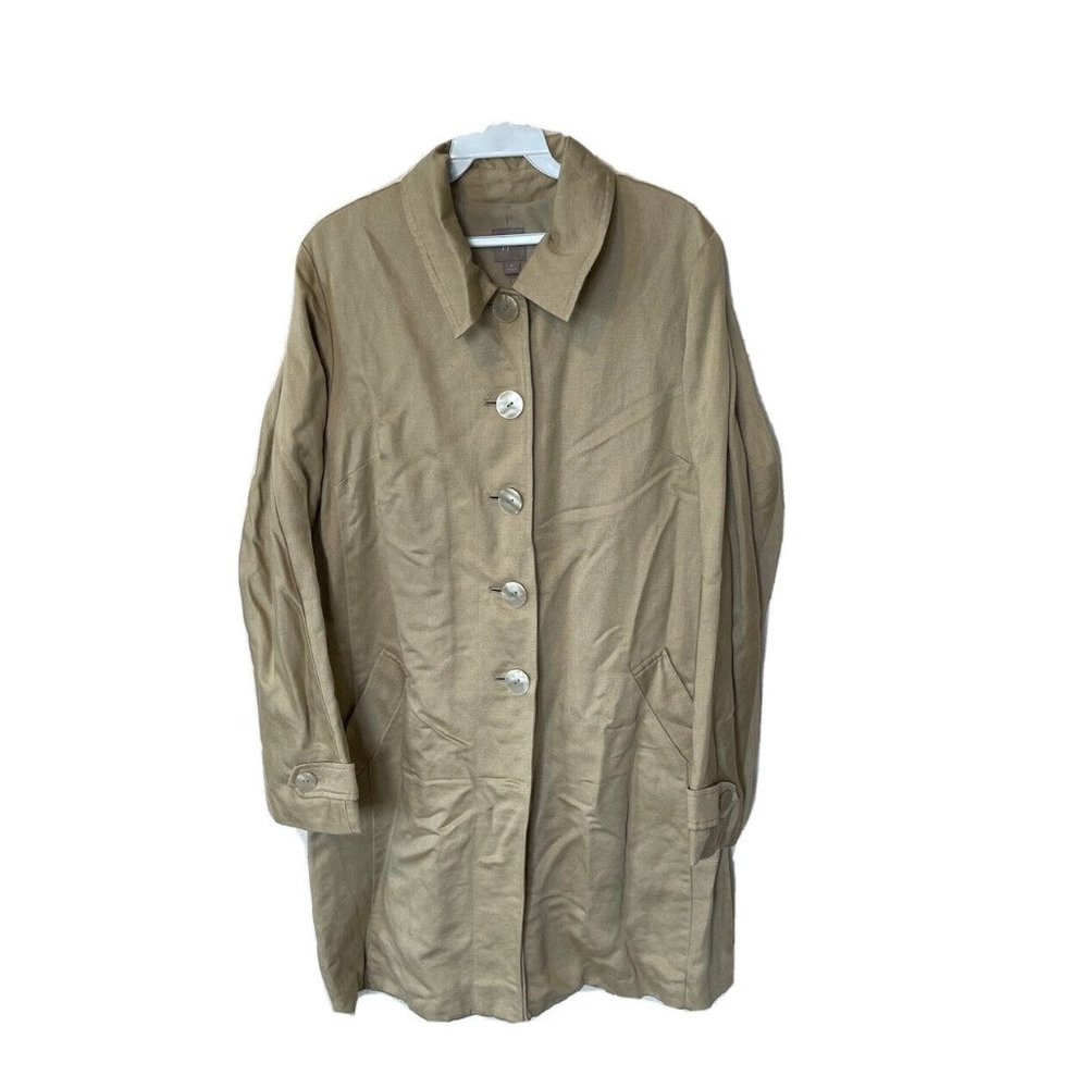 J. Jill Linen Collared Lightweight Jacket - image 1